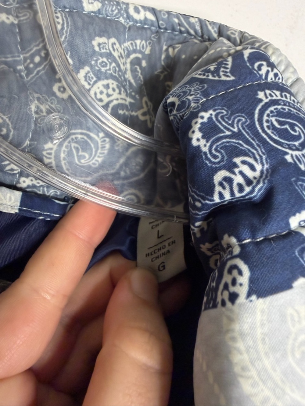 NWT Levi's Womens Paisley bandana Diamond Quilted jacket size large MSRP $140 - Picture 8 of 16